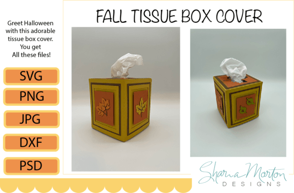 Autumn Fall Tissue Box Cover Cricut Review