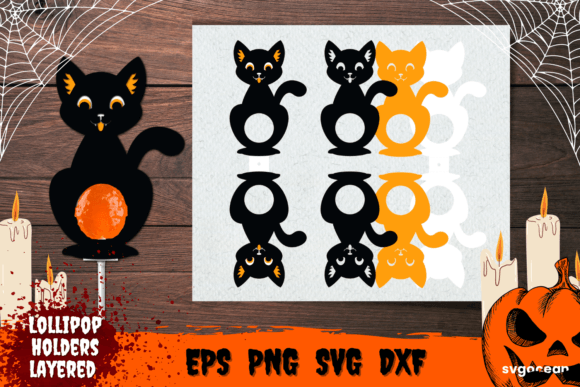 Black Cat Lollipop Holder: 3D SVG Shapes Review