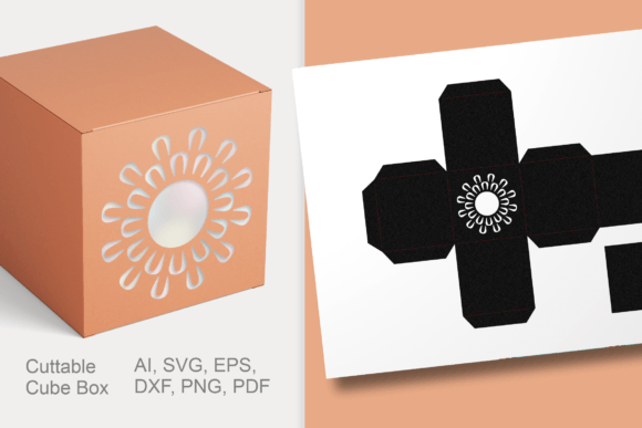 Bloom Round Window Cube Favor Box SVG Review