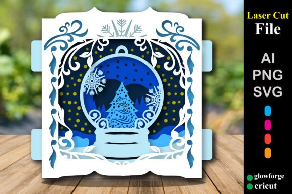 Christmas Snow Globe 3D SVG Review
