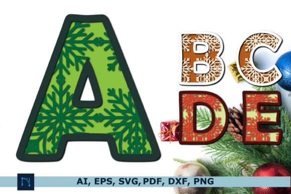 Christmas Snowflake Alphabet SVG Bundle Review