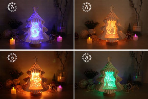 Combo 4 Items Christmas Tree Popup 3D SVG Review