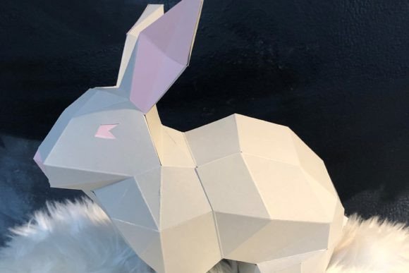 Cute Bunny Paper Sculpture: 3D SVG Animals Review