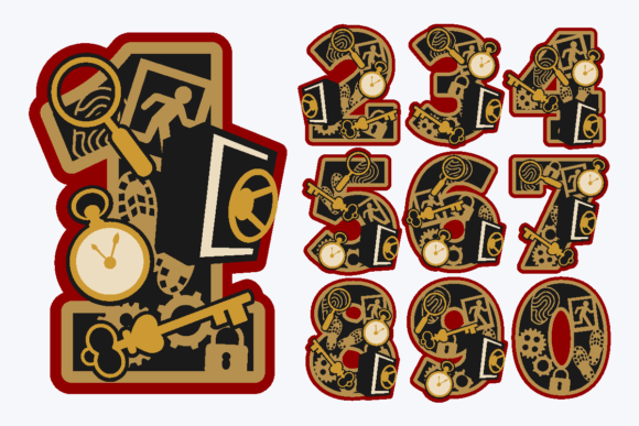 Escape Room Numbers: 3D SVG Shapes Review