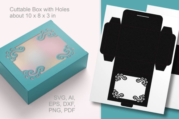 Frilly Window Favor Box: 3D SVG for Gift Boxes