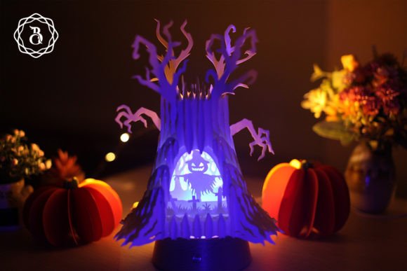 Halloween Ghost Tree 3D SVG Shapes Review