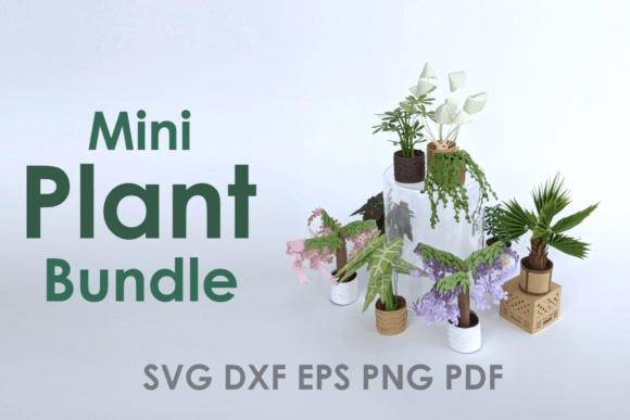 Paper House Plant Template Bundle III: 3D SVG Review