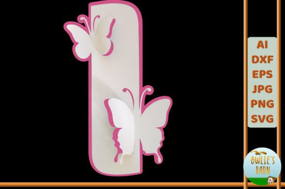 Popup Butterfly Monogram I: 3D SVG Shapes Review