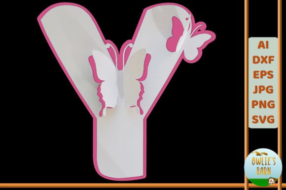 Popup Butterfly Monogram Y: 3D SVG Shapes Review