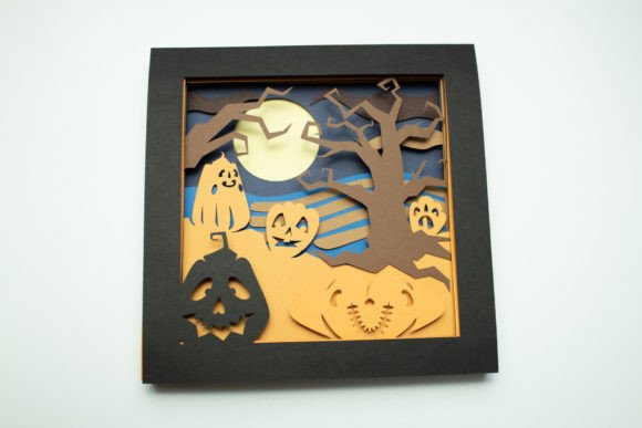 Pumpkin Patch Shadow Box: 3D SVG Halloween Review