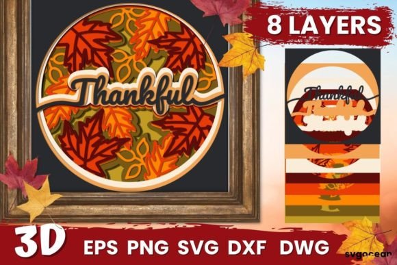 Thankful Shadow Box Svg: 3D SVG Review