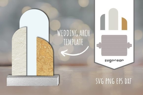 Wedding Arch SVG: 3D Shapes for Sellers