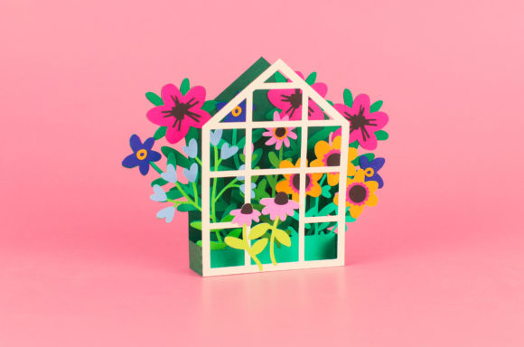 Wildflower Greenhouse Box Card: 3D SVG Seasons Review