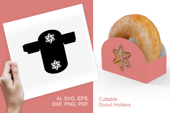 Winter Hex Star Donut Holder Template: 3D SVG Review